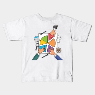 HAnds Worknig Hand drawn Kids T-Shirt